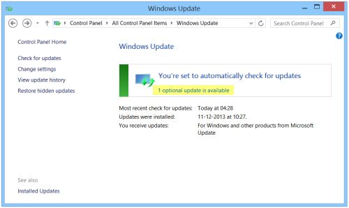 Download the latest Windows updates - Screenshot