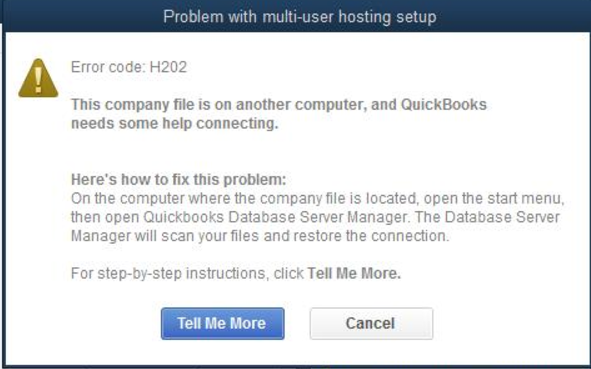 QuickBooks Error Code H202