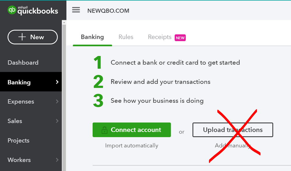 Check Account updates in QuickBooks Online