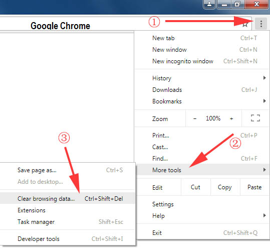 Clear History or Cache - quickbooks online login