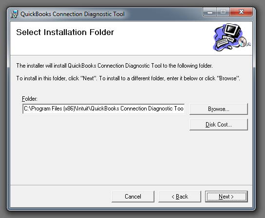Installation of QuickBooks Connection Diagnostic Tool - Screenshot 2