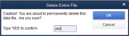 Delete the entire file option - Screenshot