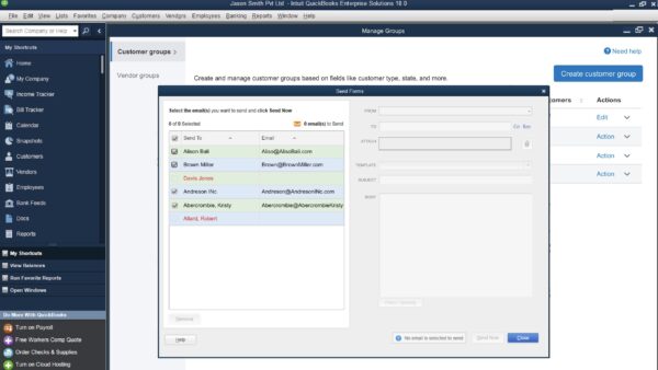 Customer Groups feature - quickbooks desktop 2021