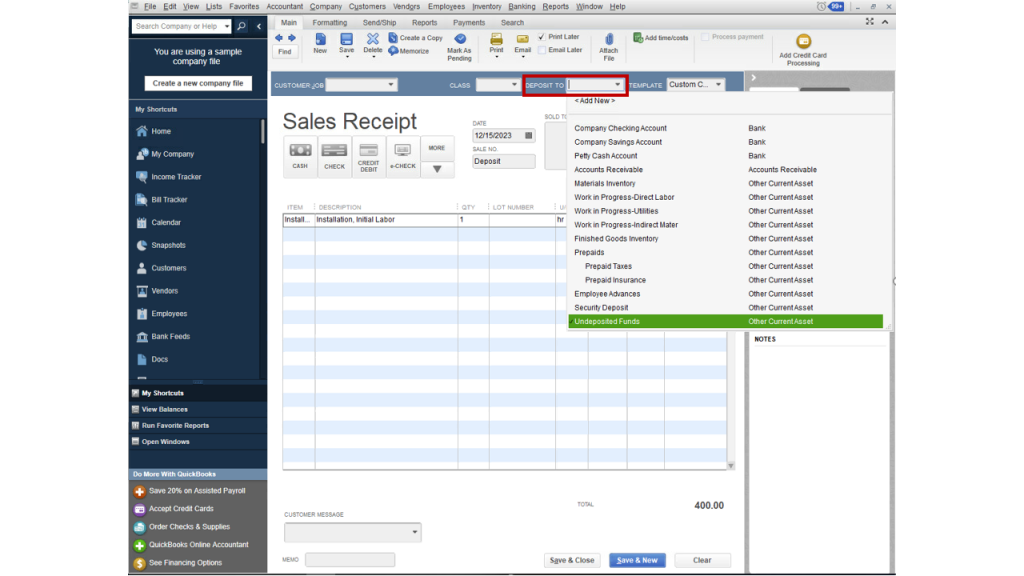 Customized Payment Receipts - quickbooks desktop 2021