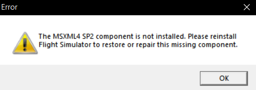 Repair Microsoft MSXML - Screenshot
