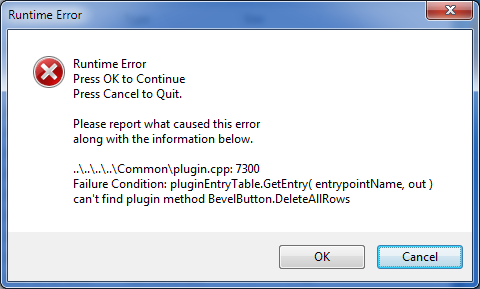 QuickBooks runtime error 7300 - Screenshot Image