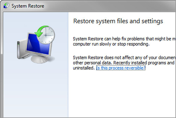 Restore your computer - quickbooks error 1406