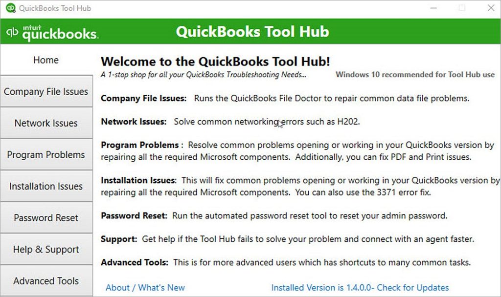 QuickBooks tool hub program - Image
