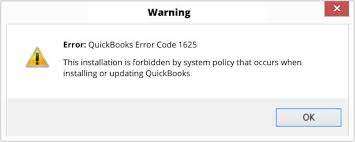 QuickBooks Error Code 1625