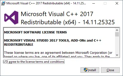 Reinstall Microsoft Visual C quickbooks runtime redistributable