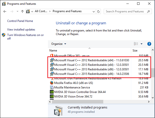 Uninstall microsoft visual - QuickBooks runtime redistributable