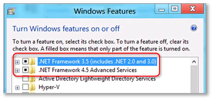 Checking .NET framework 4.5 or later